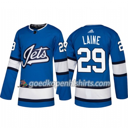 Winnipeg Jets Patrik Laine 29 Adidas 2018-2019 Alternate Authentic Shirt - Mannen